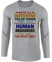 Camiseta manga longa Infantil ou Adulto Recursos Humanos profissão - Foto 3