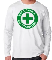 Camiseta manga longa Infantil ou Adulto Segurança do trabalho - Foto 2