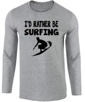 Camiseta manga longa Infantil ou Adulto Surf surfista praia ferias - Foto 2