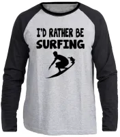Camiseta manga longa Infantil ou Adulto Surf surfista praia ferias - Foto 3