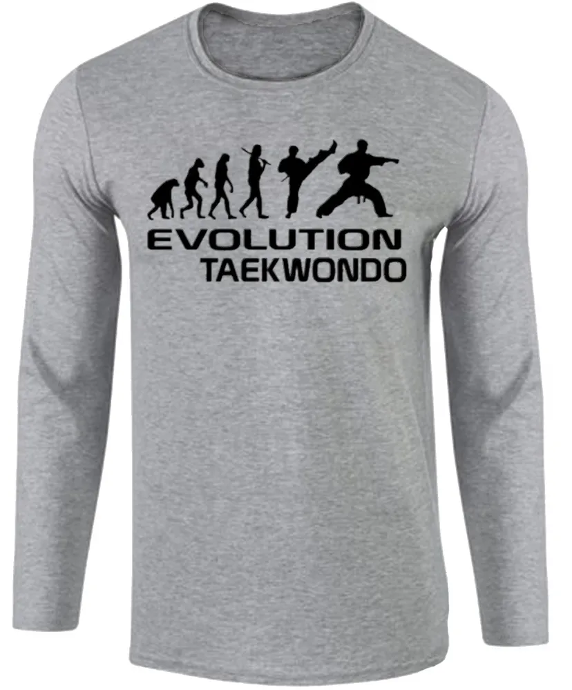 Camiseta manga longa Infantil ou Adulto taekwondo luta marcial esporte