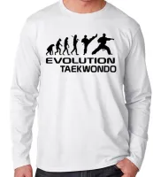 Camiseta manga longa Infantil ou Adulto taekwondo luta marcial esporte - Foto 2