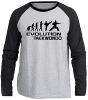 Camiseta manga longa Infantil ou Adulto taekwondo luta marcial esporte - Foto 3