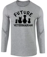 Camiseta manga longa Infantil ou Adulto Veterinario medico pet - Foto 2