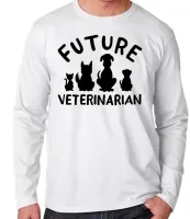 Camiseta manga longa Infantil ou Adulto Veterinario medico pet - Foto 3
