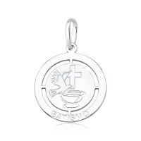 Pingente de prata alta 925 - Batismo - 253050