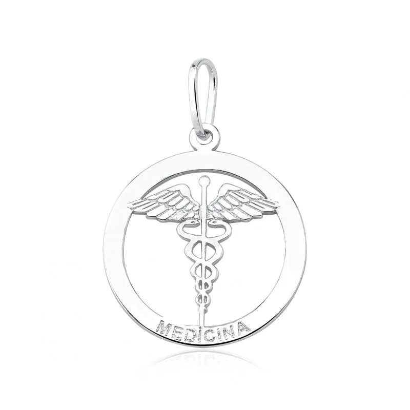 Pingente de prata alta 925 - Medicina - 251648 Imagem