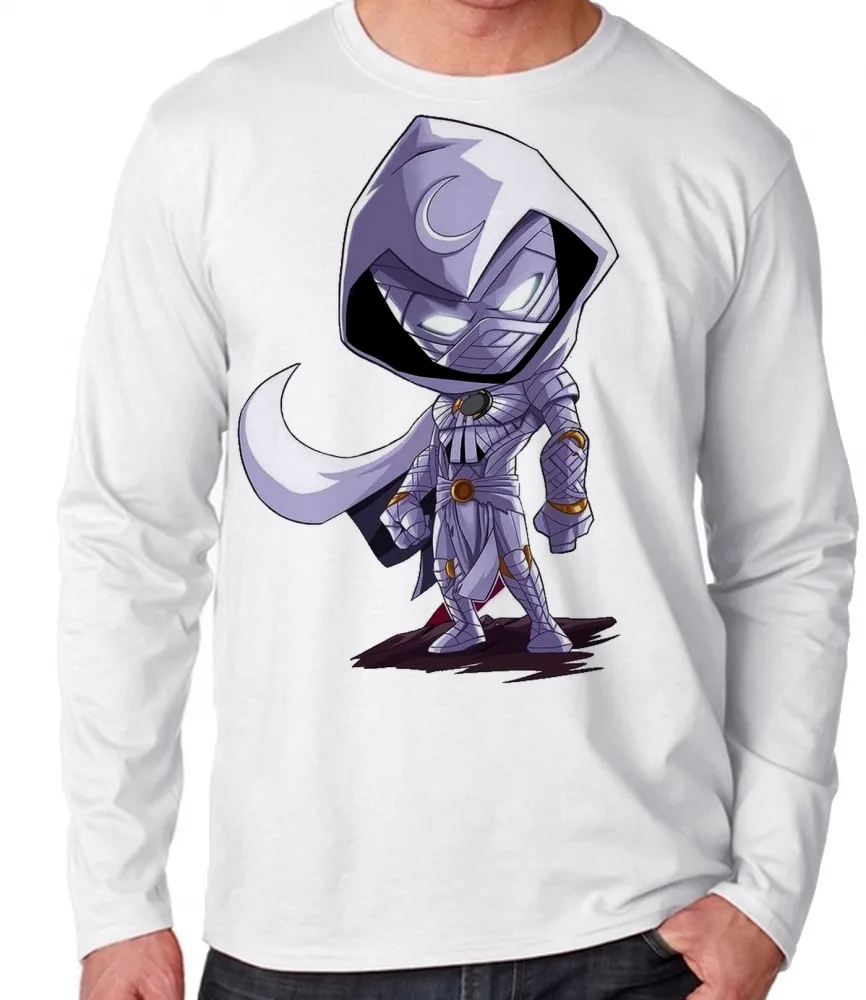 Camiseta manga longa Infantil ou Adulto Cavaleiro da Lua Mumia egito piramides Imagem
