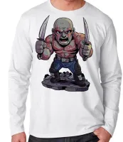 Camiseta manga longa Infantil ou Adulto Drax guardiões da galaxia - Foto 2