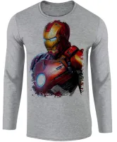 Camiseta manga longa Infantil ou Adulto Homem de ferro iron man - Foto 2