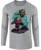 Camiseta manga longa Infantil ou Adulto Homem formiga vespa super herois - Foto 2