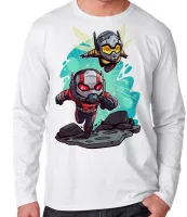Camiseta manga longa Infantil ou Adulto Homem formiga vespa super herois - Foto 3