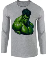 Camiseta manga longa Infantil ou Adulto Hulk vingadores super heroi verdão - Foto 2