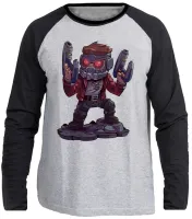 Camiseta manga longa Infantil ou Adulto Peter quill guardioes galaxia - Foto 3