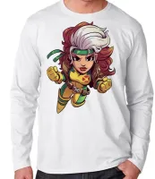 Camiseta manga longa Infantil ou Adulto X men Vampira xavier - Foto 2