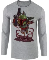 Camiseta manga longa Infantil ou Adulto boba fett star wars vilão - Foto 2