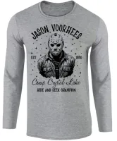 Camiseta manga longa Infantil ou Adulto Jason sexta feira 13 terror - Foto 2