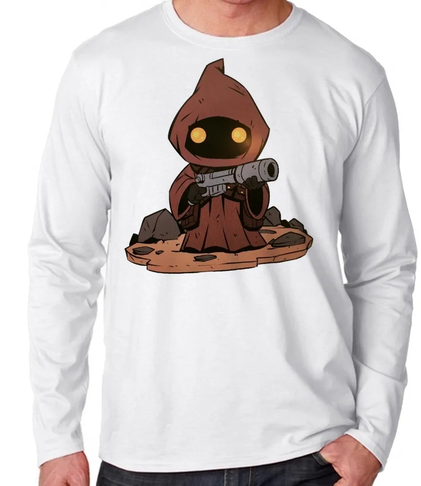 Camiseta manga longa Infantil ou Adulto Jawas Tatooine star wars Imagem