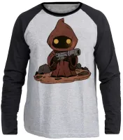 Camiseta manga longa Infantil ou Adulto Jawas Tatooine star wars - Foto 3
