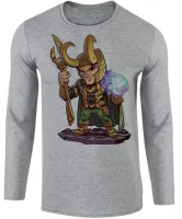 Camiseta manga longa Infantil ou Adulto Loki vilão vingadores e thor - Foto 3