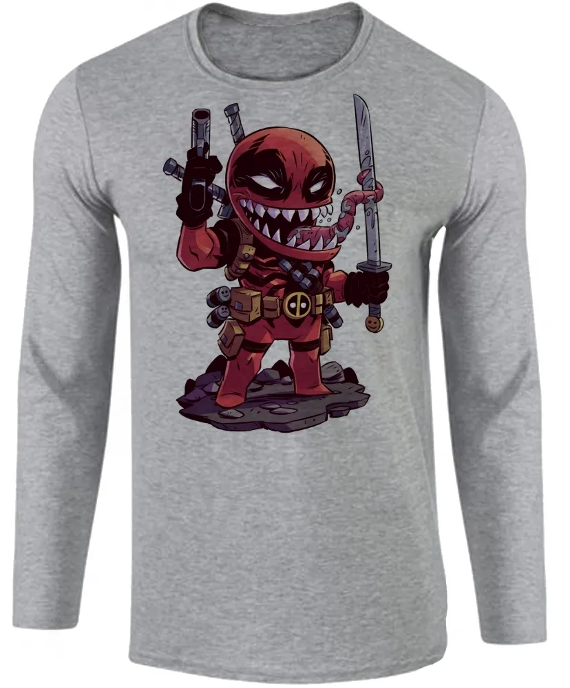 Camiseta manga longa Infantil ou Adulto venom deadpool aranha
