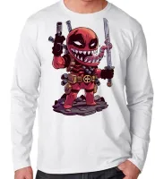Camiseta manga longa Infantil ou Adulto venom deadpool aranha - Foto 2