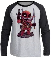 Camiseta manga longa Infantil ou Adulto venom deadpool aranha - Foto 3