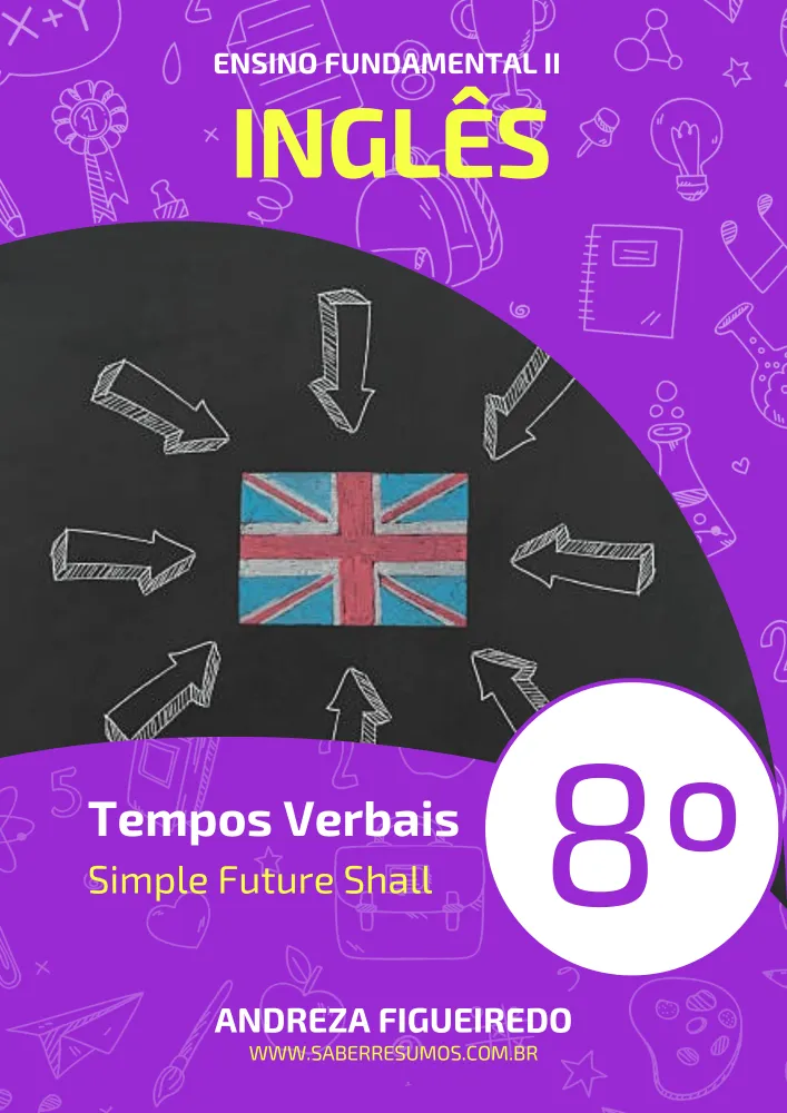 809 - Inglês - Tempos Verbais - Simple Future Shall - 8º ano - PDF com 10 páginas