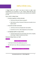 809 - Inglês - Tempos Verbais - Simple Future Shall - 8º ano - PDF com 10 páginas - Foto 2