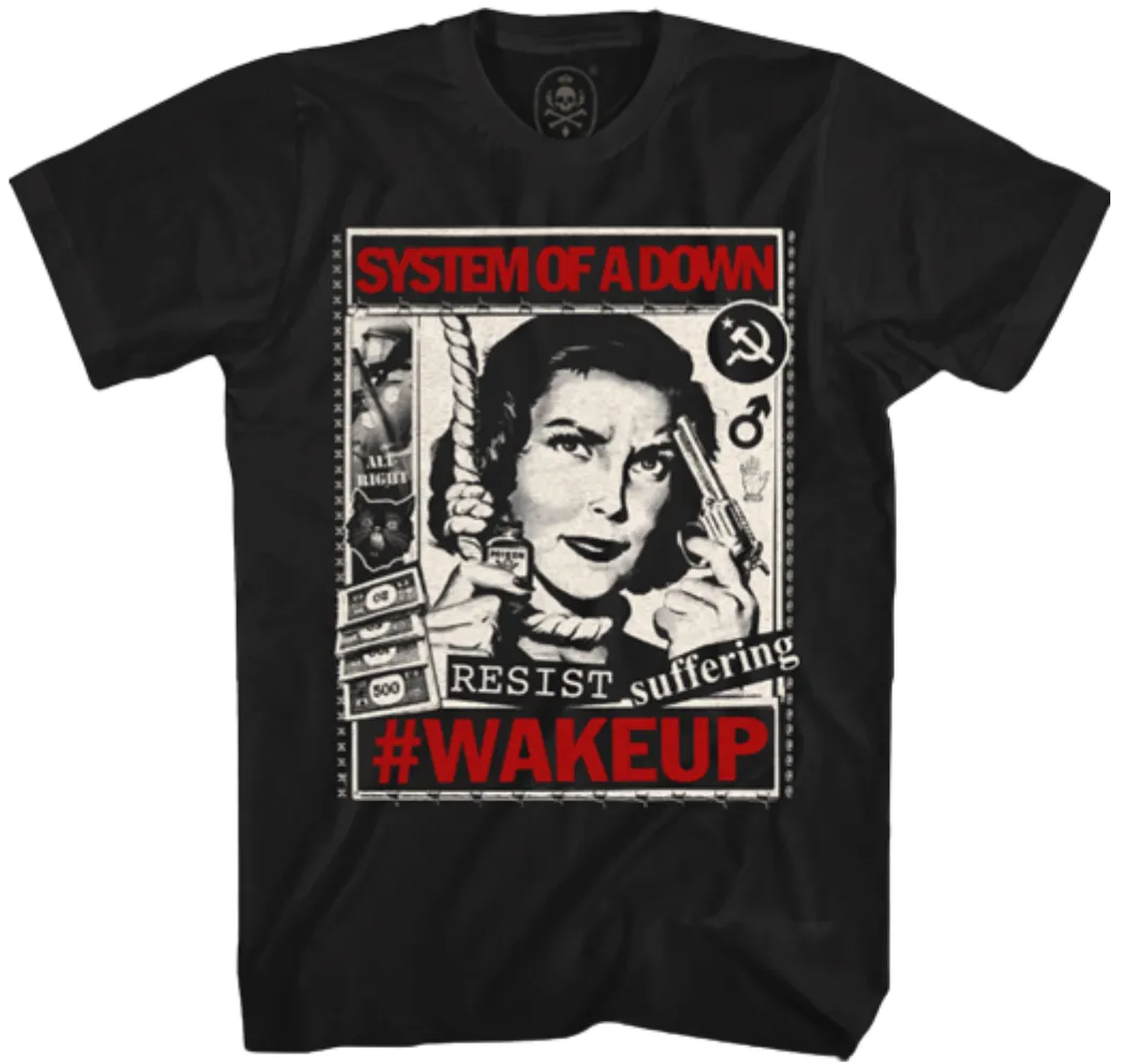 CAMISETA PLUS SIZE SYSTEM OF A DOWN #WAKEUP