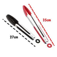 Pegador Em Silicone e Inox para Cozinha - Saladas, Carnes e Alimentos - Grande - Foto 7