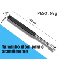 Kit 4 Acendedor De Fogão Isqueiro Eletrico Fogão Churrasqueira Vela Original Recarregavel USB - Foto 3