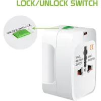 Adaptador De Tomada De Viagem Conversor De Plugue Mundial Universal Internacional - Foto 7