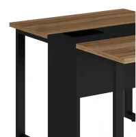 Estação de Trabalho Mesa Plataforma 1500 Para 2 Lugares Pé Quadro e Caixa de Tomadas  Versa - Foto 3