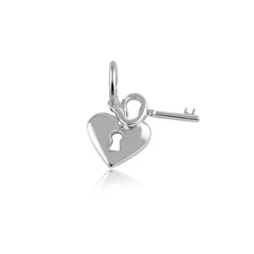 Berloque de prata 950 - Chave Coração - 250374 Imagem