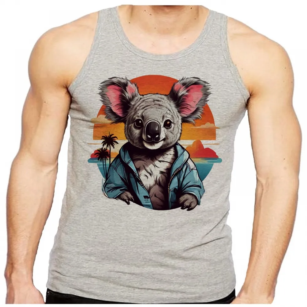 Camiseta Regata adulto ou infantil Coala urso panda lindo Imagem