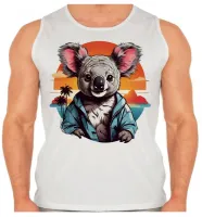 Camiseta Regata adulto ou infantil Coala urso panda lindo - Foto 2