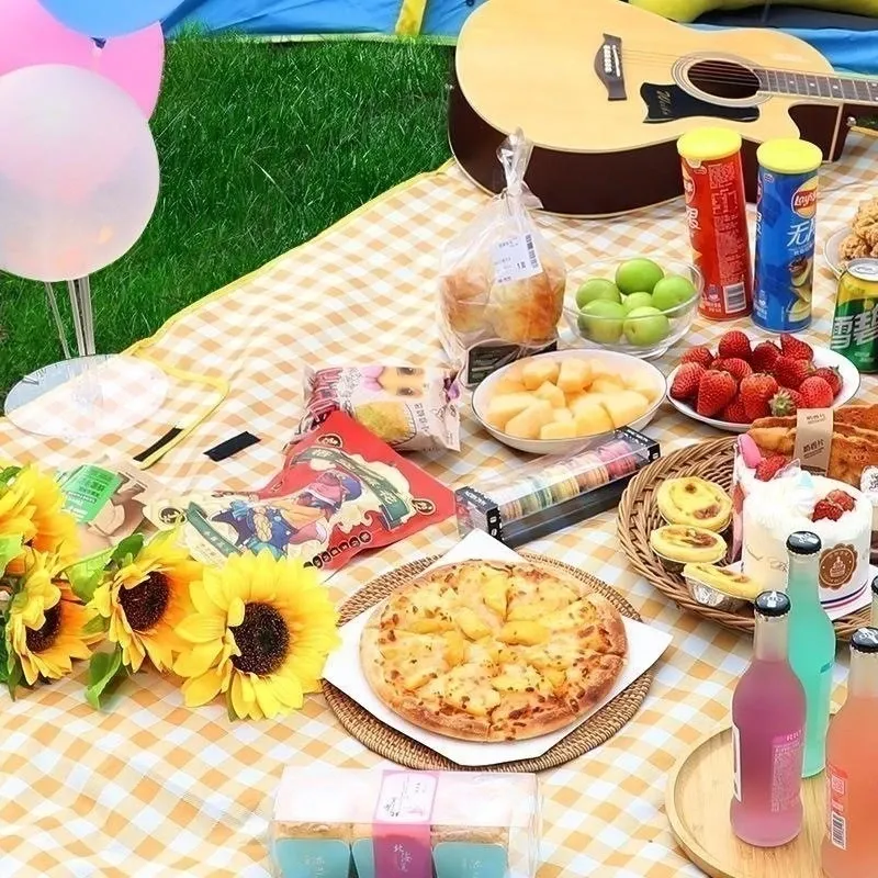 Tapete De Piquenique À Prova De Umidade Tecido Portátil Imagem