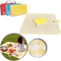 Tapete De Piquenique À Prova De Umidade Tecido Portátil - Foto 4