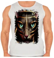 Camiseta Regata adulto ou infantil Gato Egipicio egito piramide - Foto 2