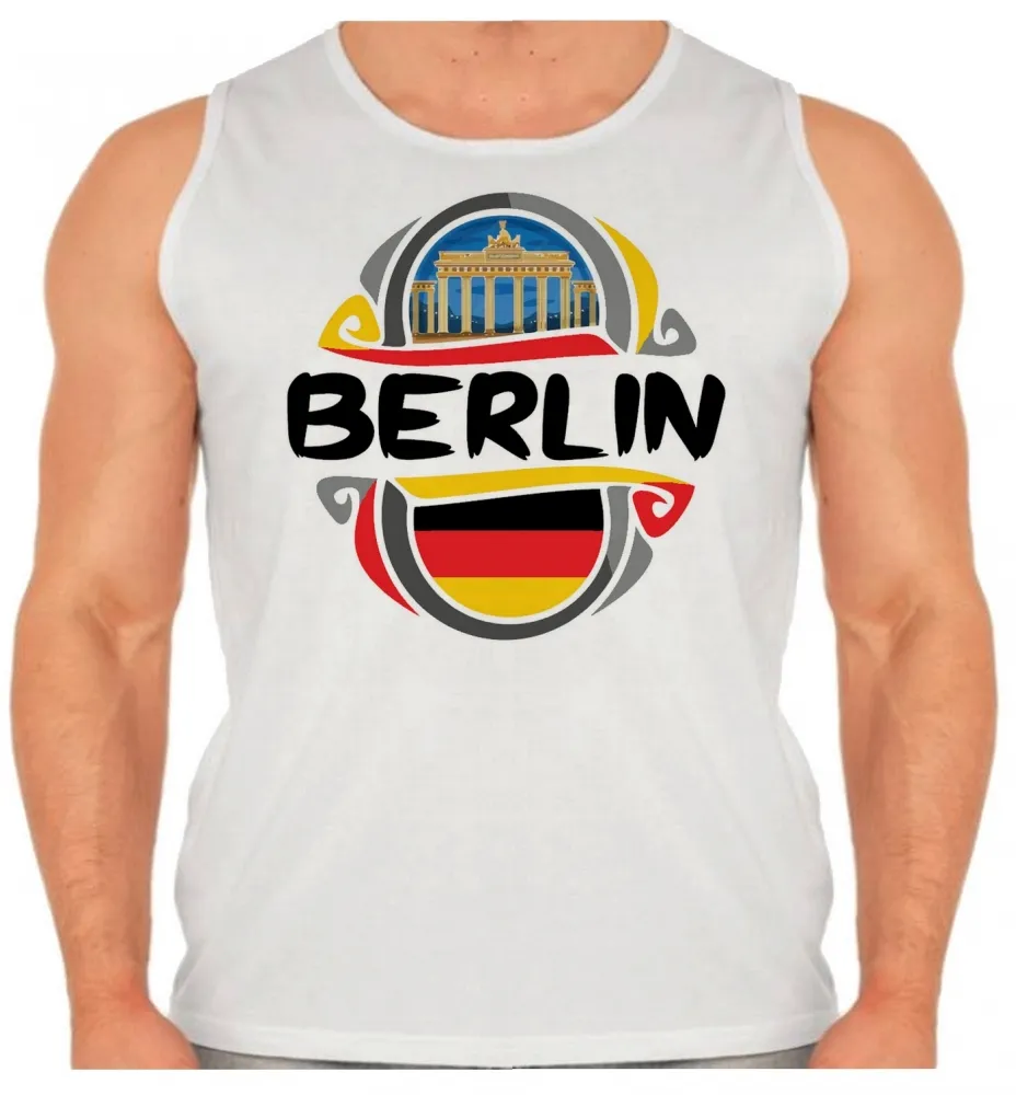 Camiseta Regata adulto ou infantil Berlin Alemanha Lembrança Imagem