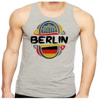 Camiseta Regata adulto ou infantil Berlin Alemanha Lembrança - Foto 2
