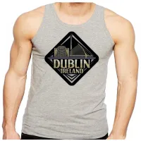 Camiseta Regata adulto ou infantil Dublin Irlanda lembrança - Foto 2