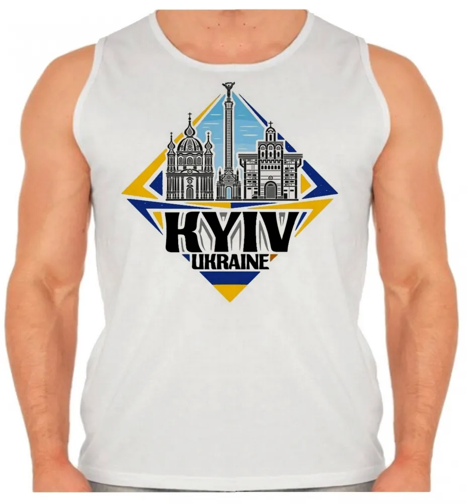 Camiseta Regata adulto ou infantil Kiev Ucrania Lembrança