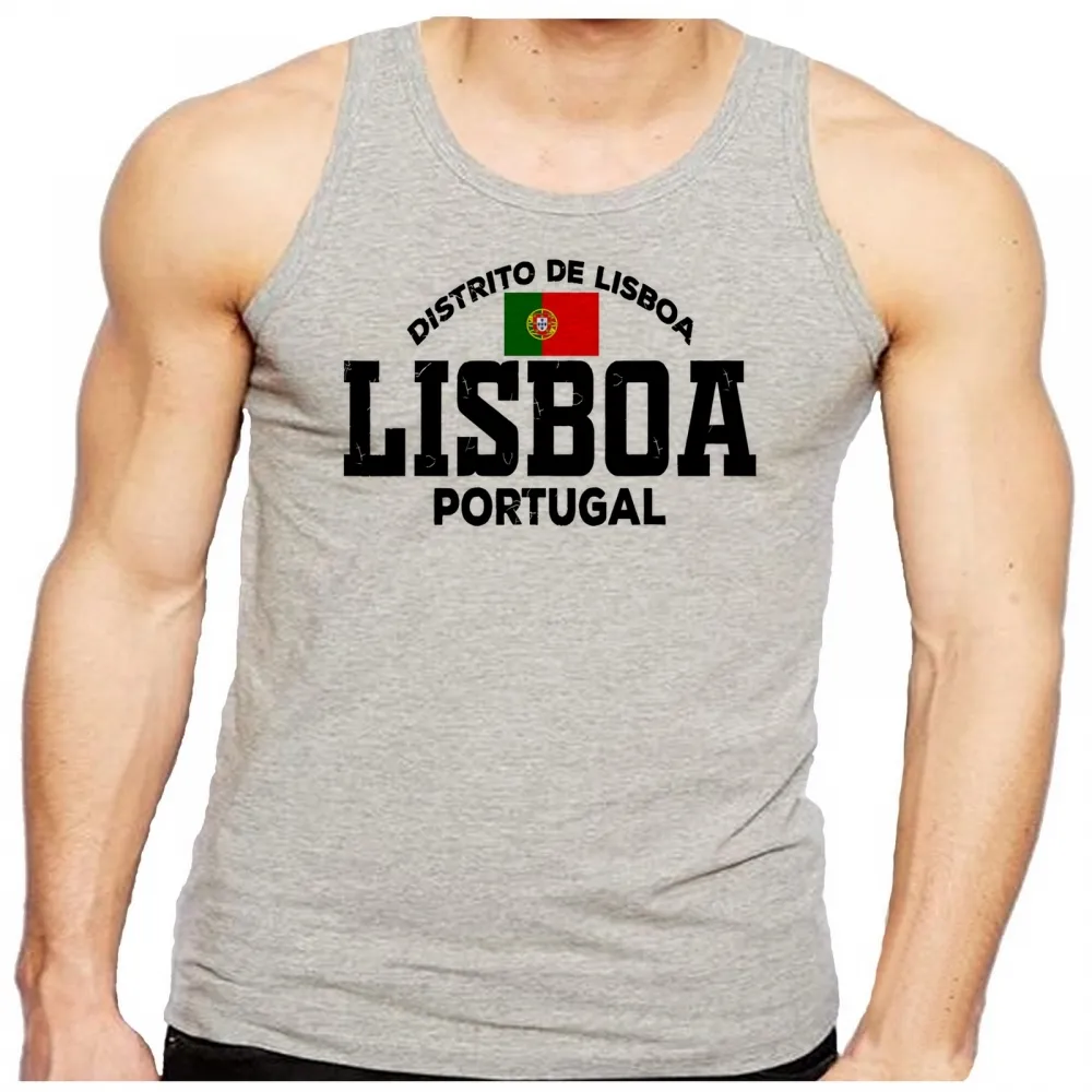 Camiseta Regata adulto ou infantil Lisboa Portugal Europa Imagem