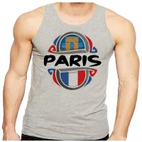 Camiseta Regata adulto ou infantil Paris França Europa - Foto 2