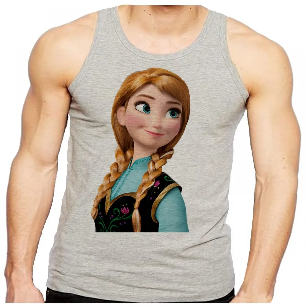 Camiseta Regata adulto ou infantil Frozen Anna irmã da Elsa Imagem