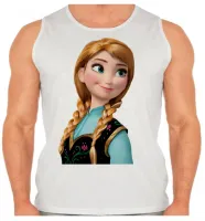 Camiseta Regata adulto ou infantil Frozen Anna irmã da Elsa - Foto 2