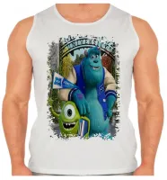 Camiseta Regata adulto ou infantil Monstros sa monstros desenho - Foto 2