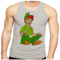 Camiseta Regata adulto ou infantil Peter pan amigo sininho - Foto 2